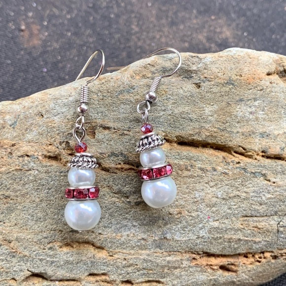 Artist & Angels Project Pink Snow Girl Earrings - Picture 5 of 5